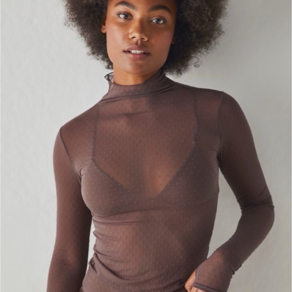 FREE PEOPLE On The Dot Layering Top